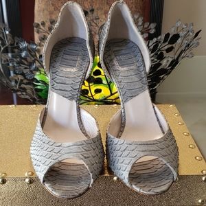 Christian Dior Snake Skin Auqa Pumps
